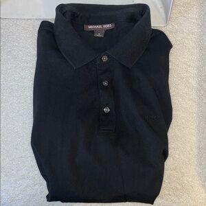 Michael Kors Black Polo Shirt size medium